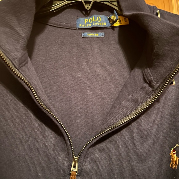 Estate Rib Quarter-Zip Pullover by: Ralph Lauren - Picture 4 of 5